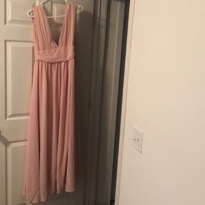 Lulus Pink Chiffon Formal Dress